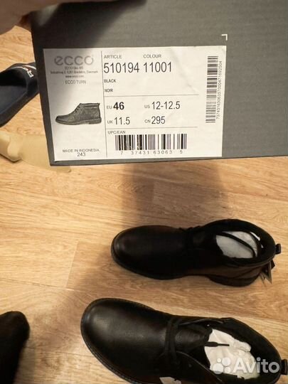 Зимние ботинки ecco 46