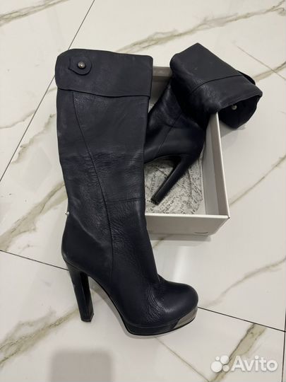 Сапоги женские натуральная кожа 39 40