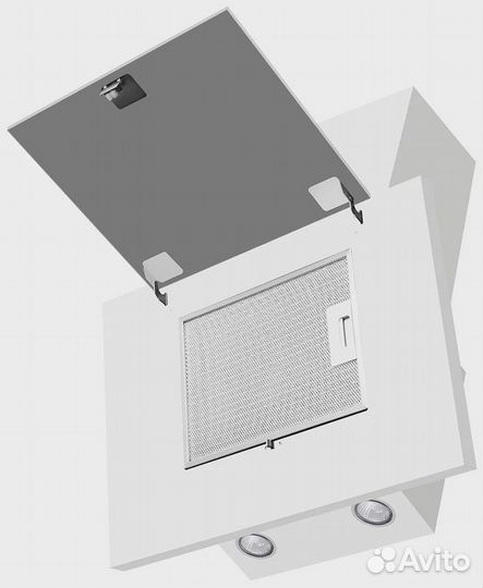 Вытяжка Weissgauff gamma 60 PB WH