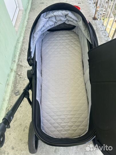 Детская коляска трансформер Luxmom 3в1 черная