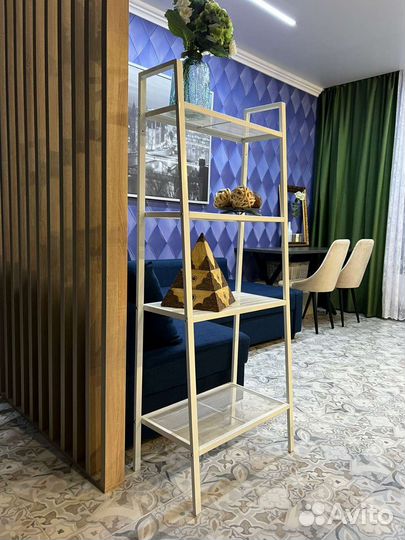 Стеллаж этажерка IKEA белая металл