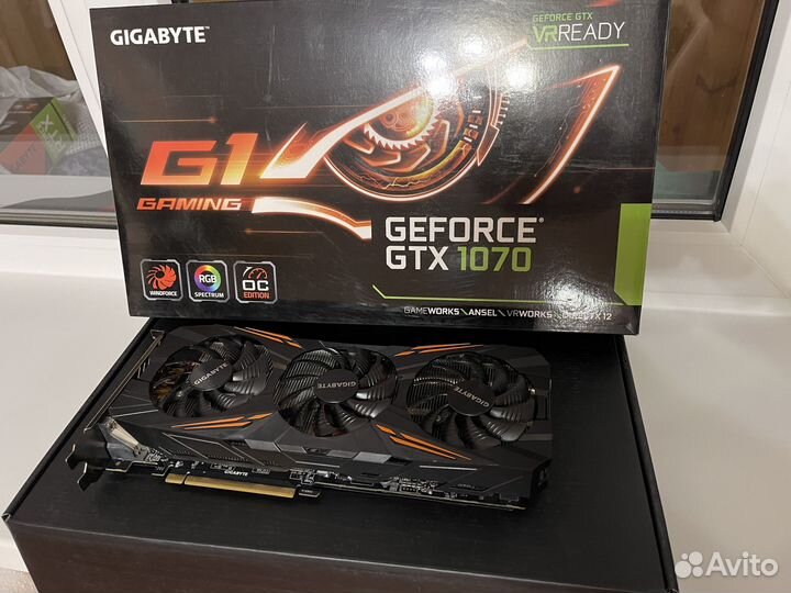 Видеокарта gtx 1070 gigabyte