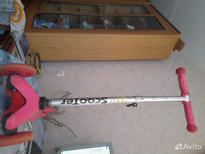 Самокат детский трехколесный светящиеся колеса