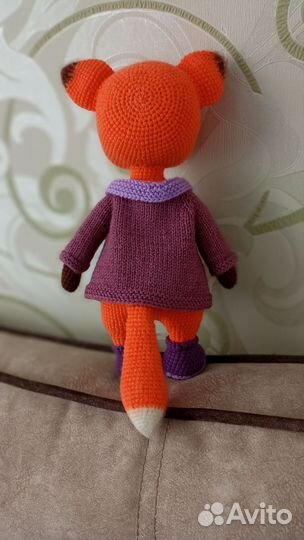 Мягкая игрушка ручной работы лисичка