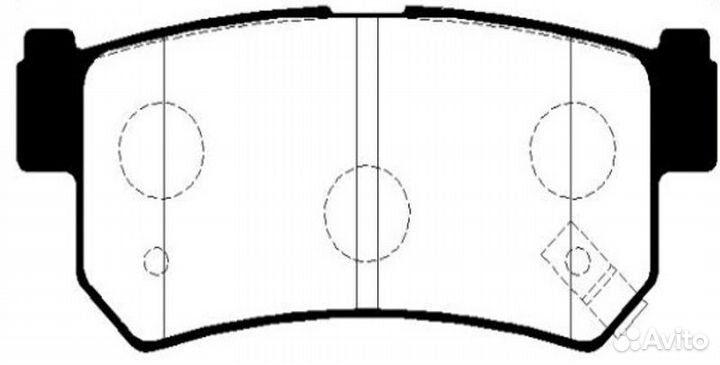 Колодки тормозные дисковые ssangyong rexton/kyron