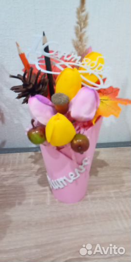 Букет из мыльных цветов