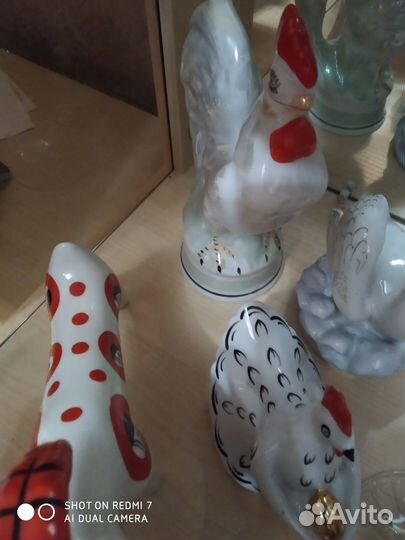 Статуэтки птицы СССР 6 штук только набором