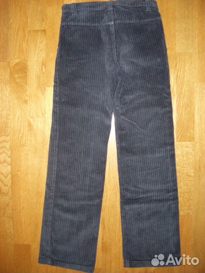 Брюки синие вельвет, Benetton, рост 145 см