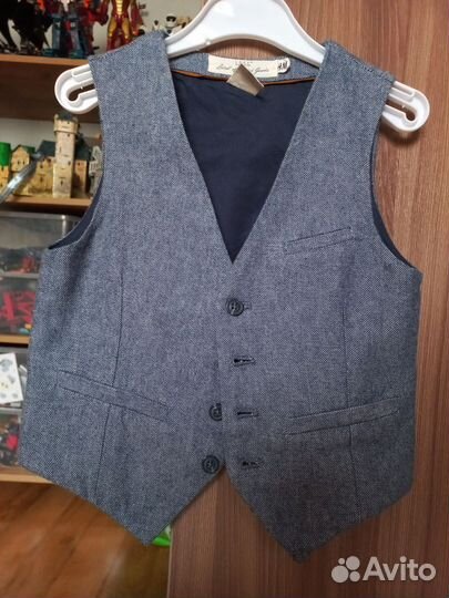 Пиджак, жилетка и рубашка, костюм H&M 116-122рр