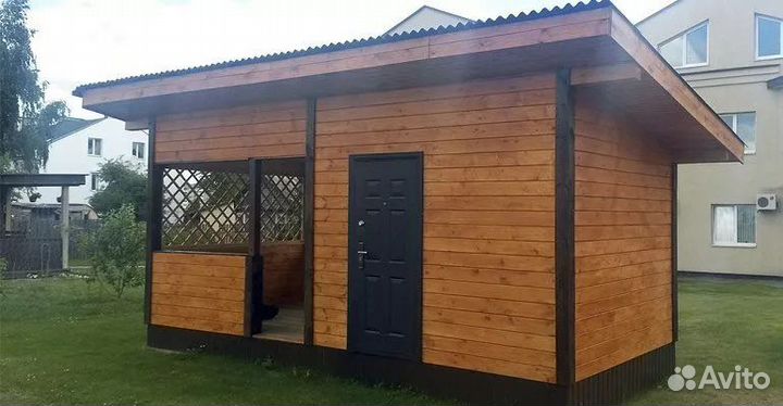 Строительная бригада хозблоки