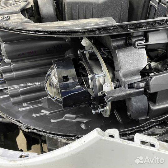 Переходные рамки для замены линз в фарах Kia Rio 2