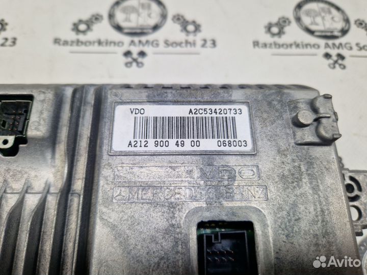 Монитор центральный дисплей Mercedes W207 W212