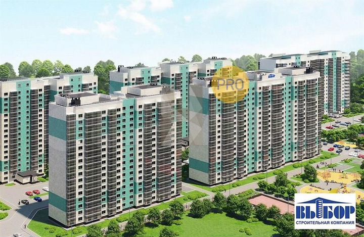 1-к. квартира, 37,5 м², 7/17 эт.