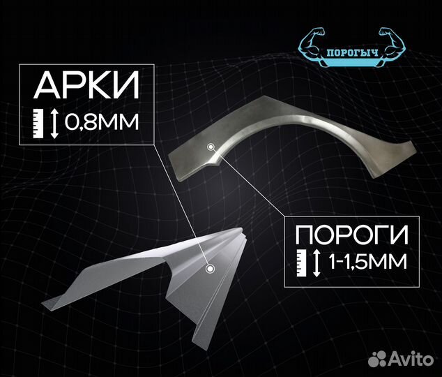 Пороги и арки Chevrolet Lanos Санкт-Петербург