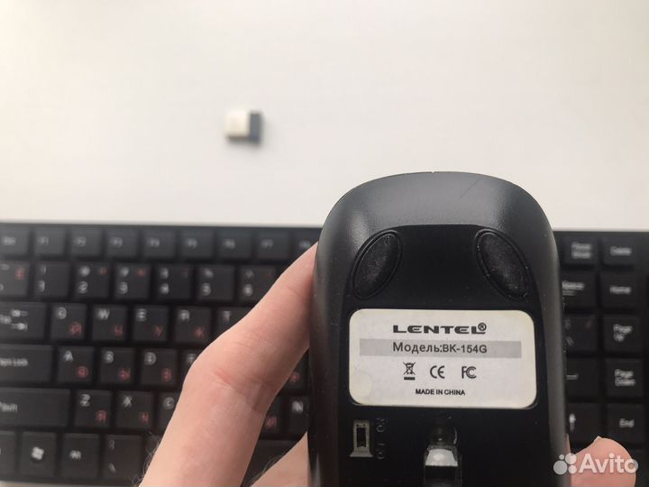 Беспроводная клавиатура и мышь lentel
