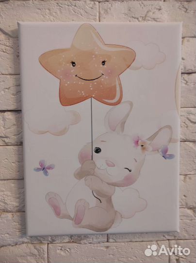 Картины постеры в детскую холст