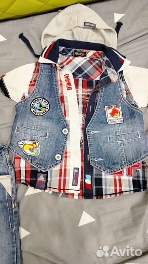 Костюм шорты рубашка 104 110 см