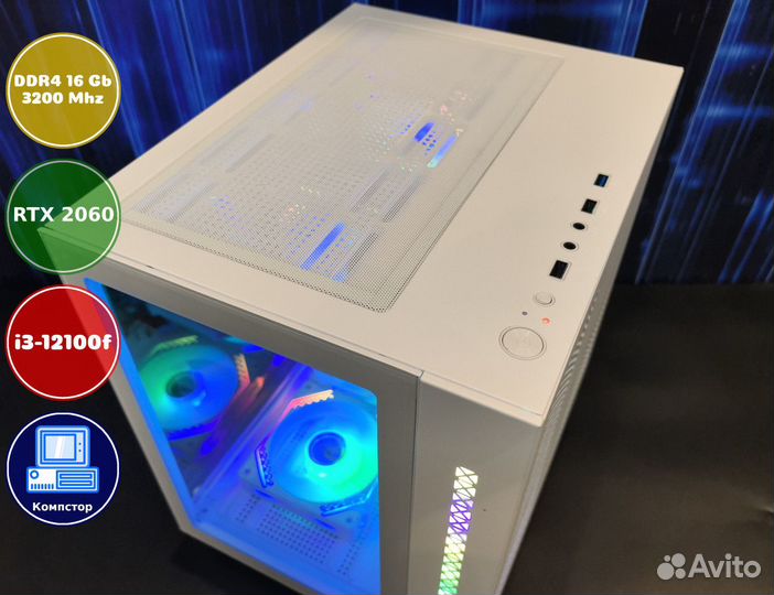 Мощный игровой i3-RTX2060-16DDR4-HKX7015493268-H610