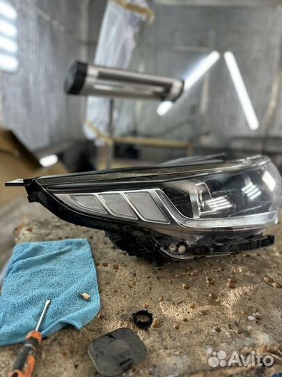 Фара правая с LED полосой на Kia Optima 4