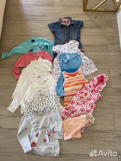 Вещи пакетом на девочку 92 98 116