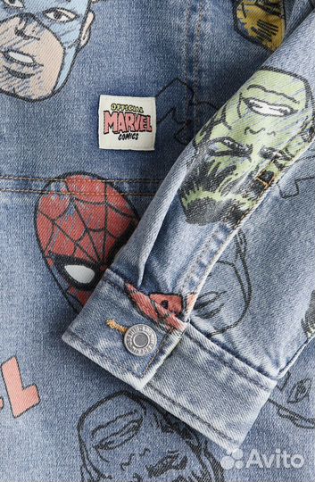 Новая джинсовая рубашка hm 104 110