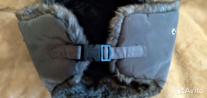 Шапка ушанка с ветрозащитной маской 58-60