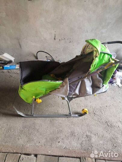 Детские санки коляска бу