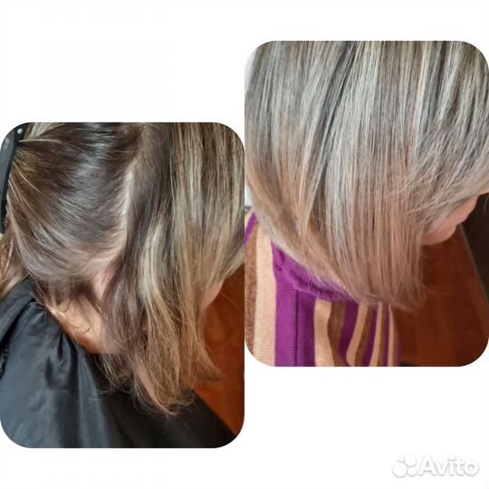 Мелирование, наращивание