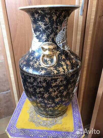 Ваза старая. Япония. Сацума. Фарфор