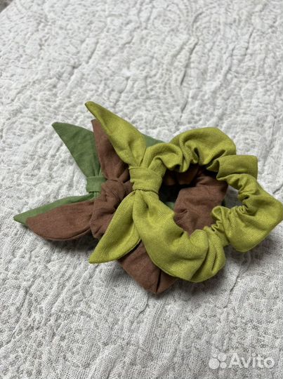 Льняная резинка для волос