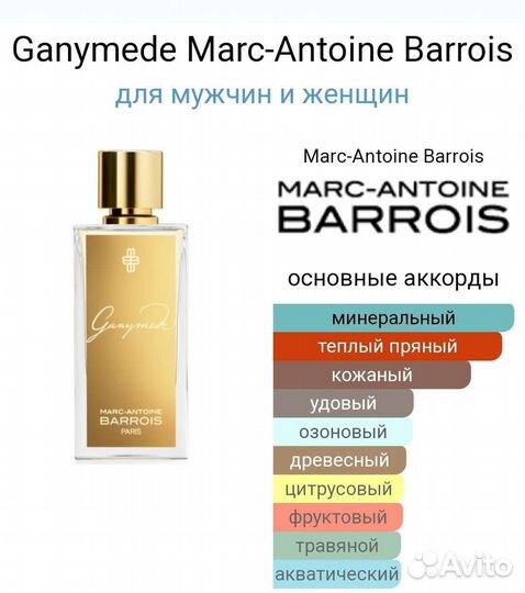 Духи Ganymede на распив