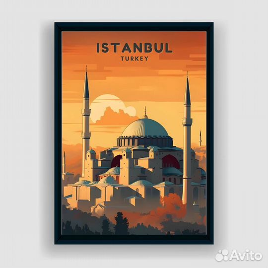 Постер Стамбул Турция (А2)