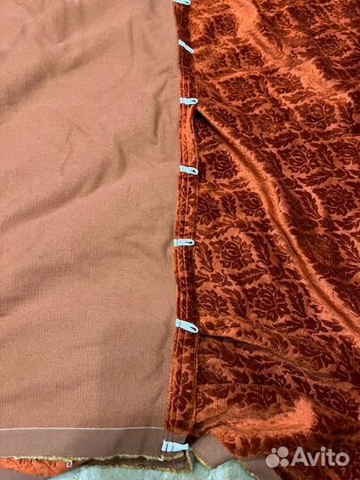 Винтажные бархатные шторы