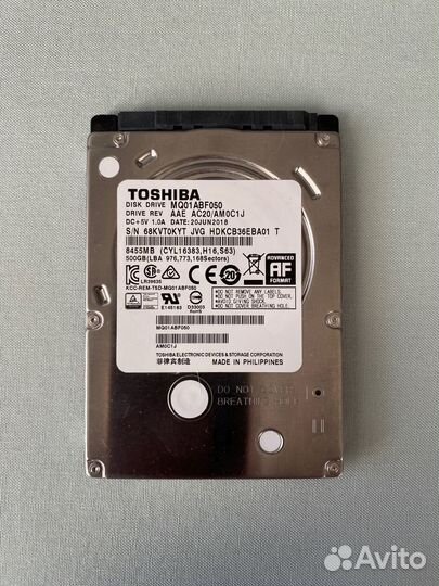 HDD 2.5 Toshiba 500Гб
