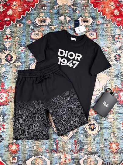 Dior шорты футболка