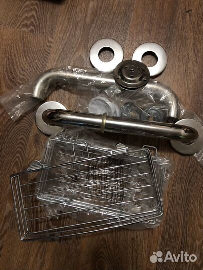 2 полки и 2 ручки новые металлические