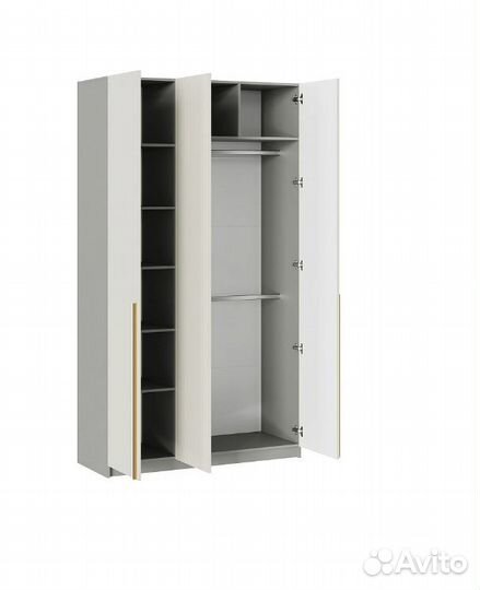 Шкаф 3-х створчатый Селена шиншилла серая / кварц