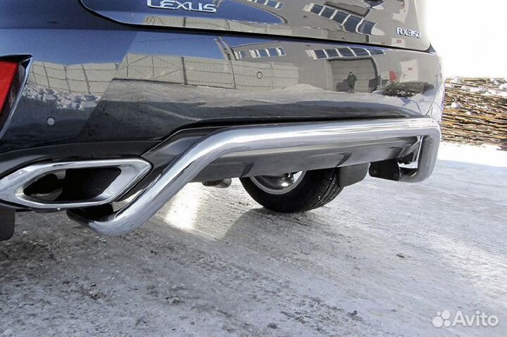 Защита заднего бампера Lexus RX-350 (2015) IV