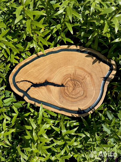 Доска для стейков (спил, блюдо)