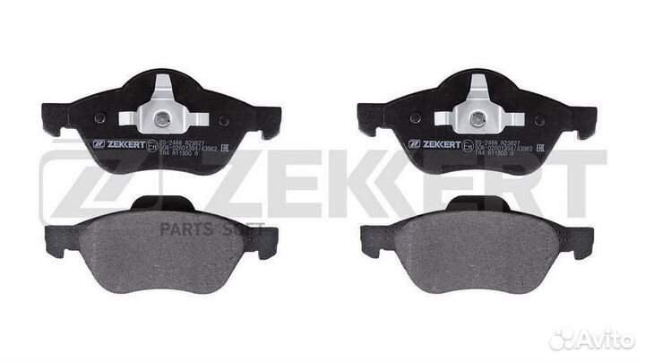 Zekkert BS-2488 Колодки торм. диск. передн. Renault Laguna II 01- Laguna III 07- Wind 10