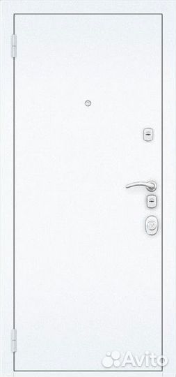 Белая стальная дверь Гарда С12