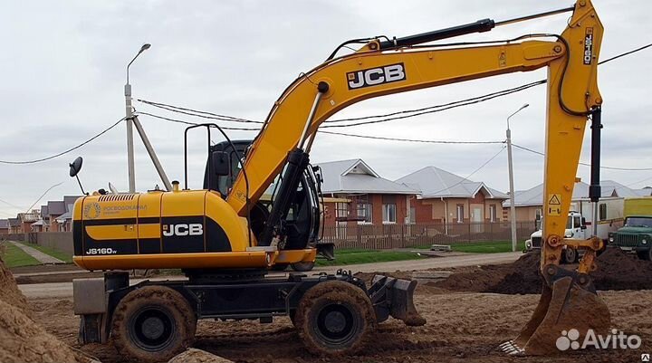 Колёсный экскаватор jсв /Услуги, аренда