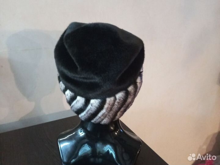 Шапка меховая норка женская (экомех)