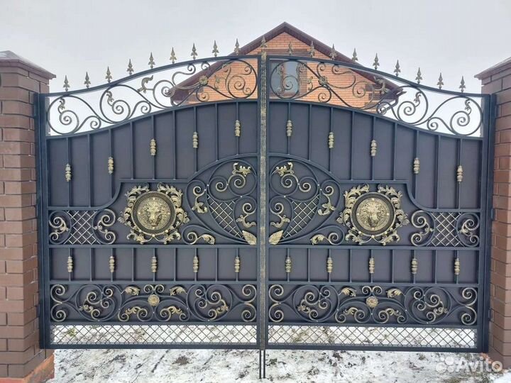 Ворота кованые 3.4х2 готовые