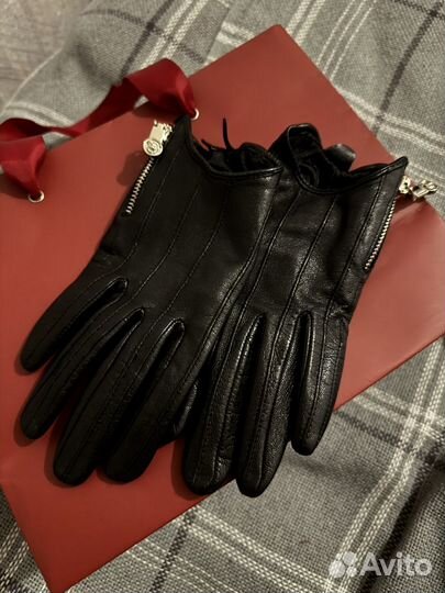 Перчатки женские натуральная кожа