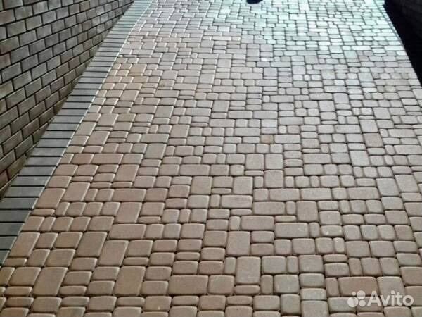 Укладка дворовой плитки
