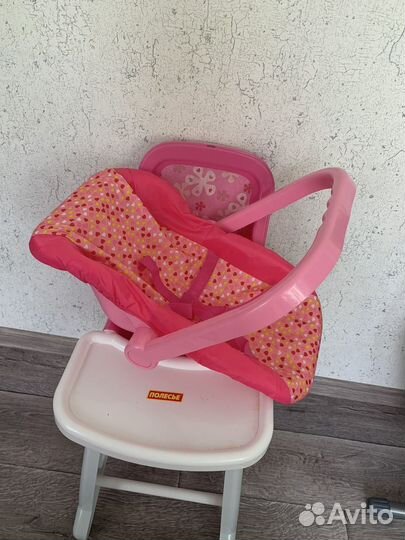 Стулик и люлька для кукол