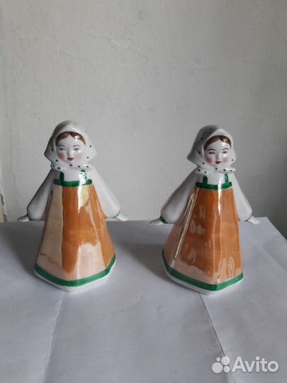 Фарфоровая статуэтка Дулево 2штуки