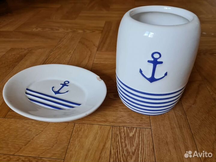 Набор для ванны, мыльница, стакан для зубных щеток