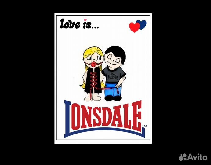 Футболка Lonsdale Love is Винтаж Оверсайз